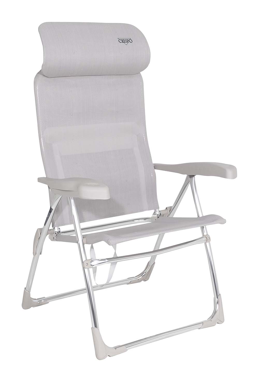 1149333 Een luxe en comfortabele strandstoel met een compact verstelbare hoofdsteun. Ideaal voor gebruik op het strand, voor de tent of voor onderweg. Deze stoel is verstelbaar in 7 standen. Daarnaast is deze strandstoel voorzien van comfortabele armleuningen. Deze stoel is zeer compact en mede door de draaglussen gemakkelijk mee te nemen.
