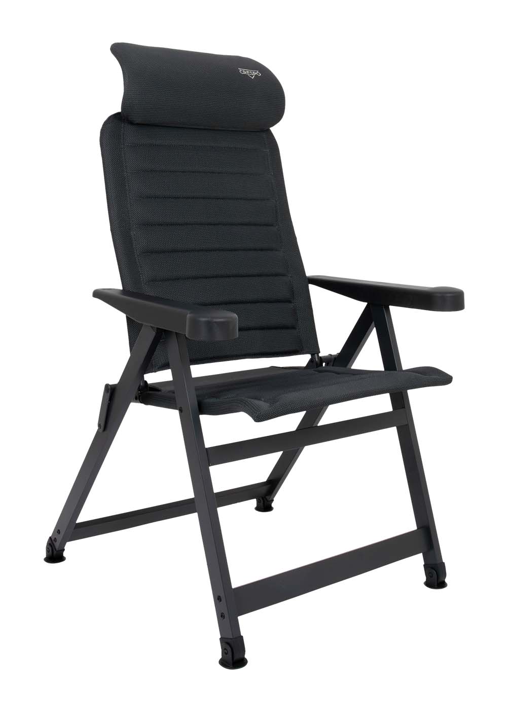 1149500 An ergonomic 7-position adjustable stand-up chair. The chair is designed in a square frame and equipped with stabilization feet so that the chair is always stable. In addition, the chair is equipped with an adjustable headrest. The comfortable and chic upholstery is extra breathable and does not retain moisture due to its open cell structure. This makes the chair dry much faster than chairs with traditional foam padding. This chair has a lower seat and a shorter back. This makes this chair ideal for people with shorter legs. Provides maximum comfort with the 7-position adjustable backrest. Both the backrest and armrests are ergonomically shaped. The chair features an anodized H-frame for added stability and strength. Due to its unique design and lower seat, this chair is compact and easy to carry.