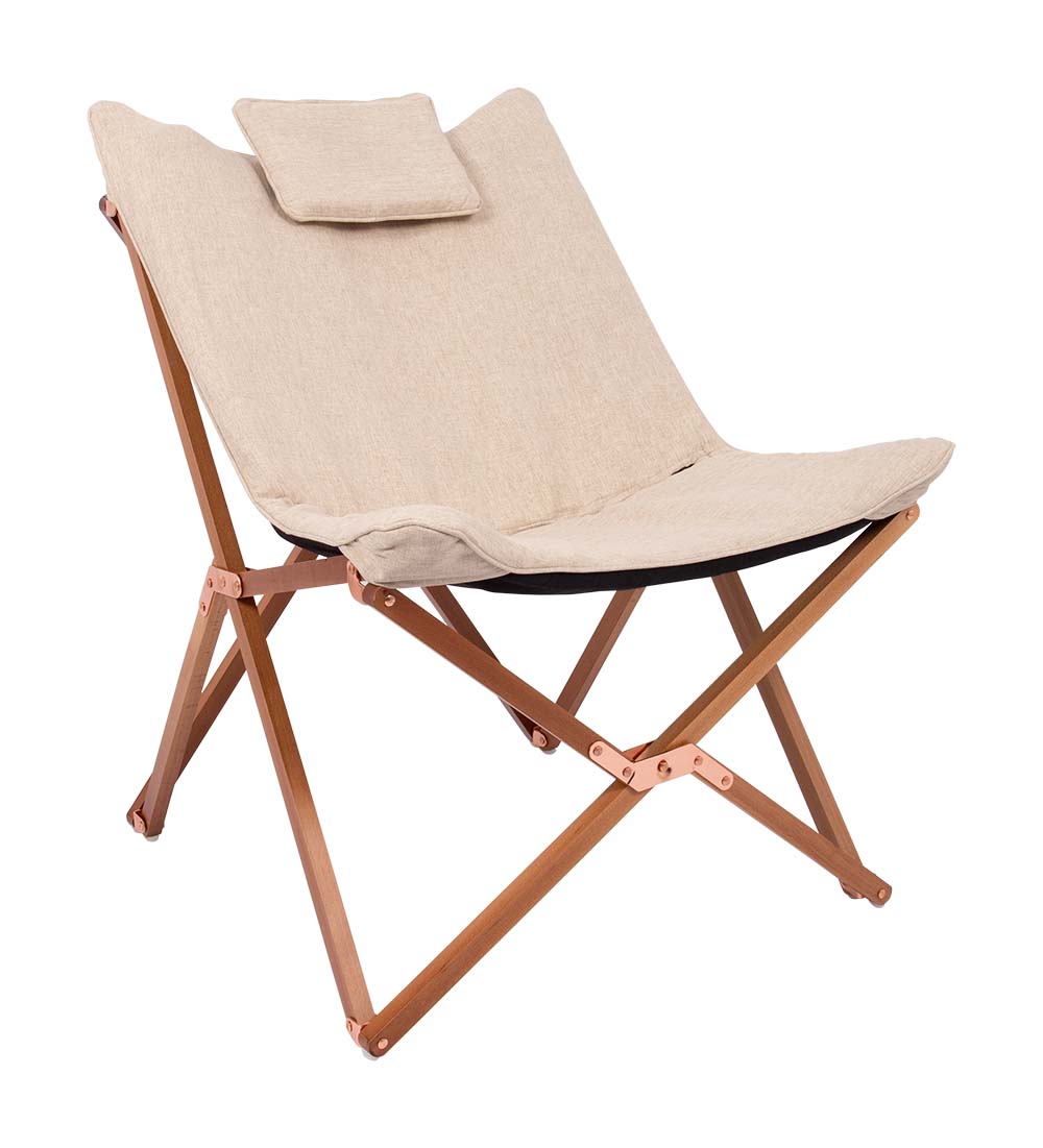 1200351 Bo-Camp - Urban Outdoor collection - Relaxstoel - Bloomsbury - M - Oxford polyester - Beige
