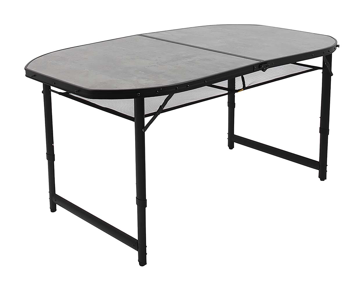 1404188 Bo-Camp - Industrial collection - Tafel - Northgate - Ovaal - Koffermodel - 150x80 cm