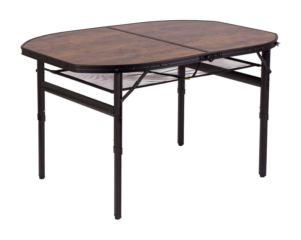 1404220 Bo-Camp - Industrial collection - Tafel - Melrose - Ovaal - Koffermodel - 120x80 cm