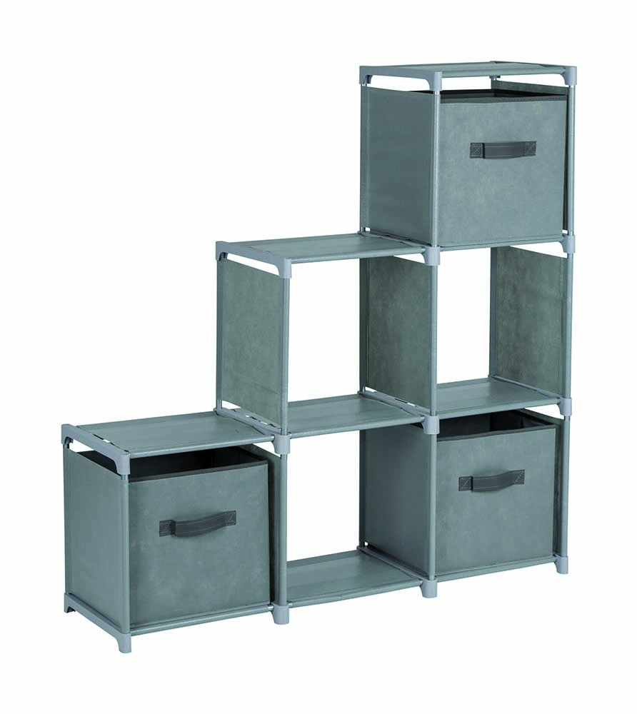 1694020 A very stylish compartmentalised cupboard. The camping cupboard has 6 compartments that can be attached and arranged as desired. The cupboard comes with 3 storage boxes.