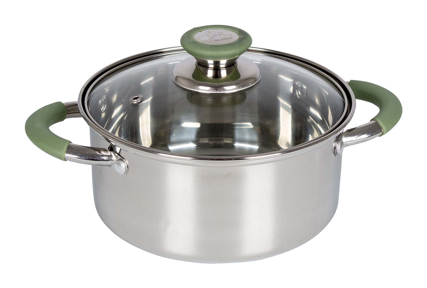 2100913 A lightweight and stainless steel pan with heat-resistant handles. With a trendy design and luxurious appearance. Suitable for the heat sources gas, ceramic and electric.