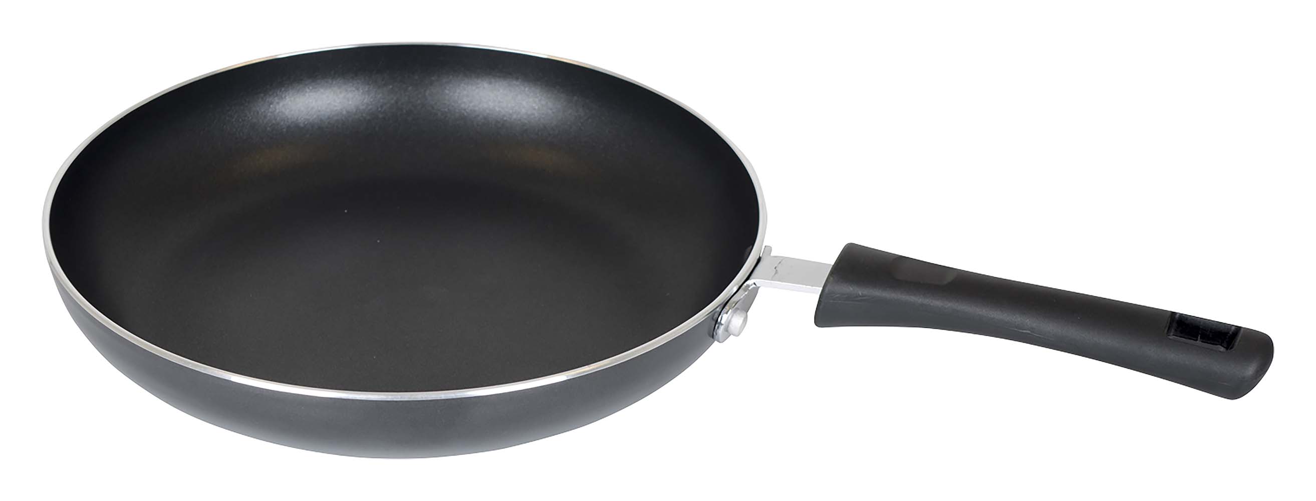 2304370 An aluminium frying pan. Provided with a non-stick coating. Suitable for the following heat sources; gas, ceramic and electric. Thickness: 3.5 millimetres.