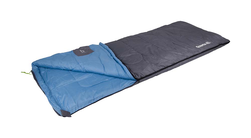3605773 A comfortable sleeping bag Suitable for use from -5 degrees, and very comfortable from 5 degrees. With high-quality 325 g/m² 3D Hollow Fibre filling. In addition, this sleeping bag has a soft polyester cotton inner and a comfortable brushed soft polyester outer cover. Zipped open the sleeping bag can be used as blanket or zipped onto another Bo-Camp sleeping bag. This sleeping bag has temperature regulation by a zip at the foot end, a drawstring, a comfortable top edge and a money pocket on the inside. Compact to carry in the provided slipcase.