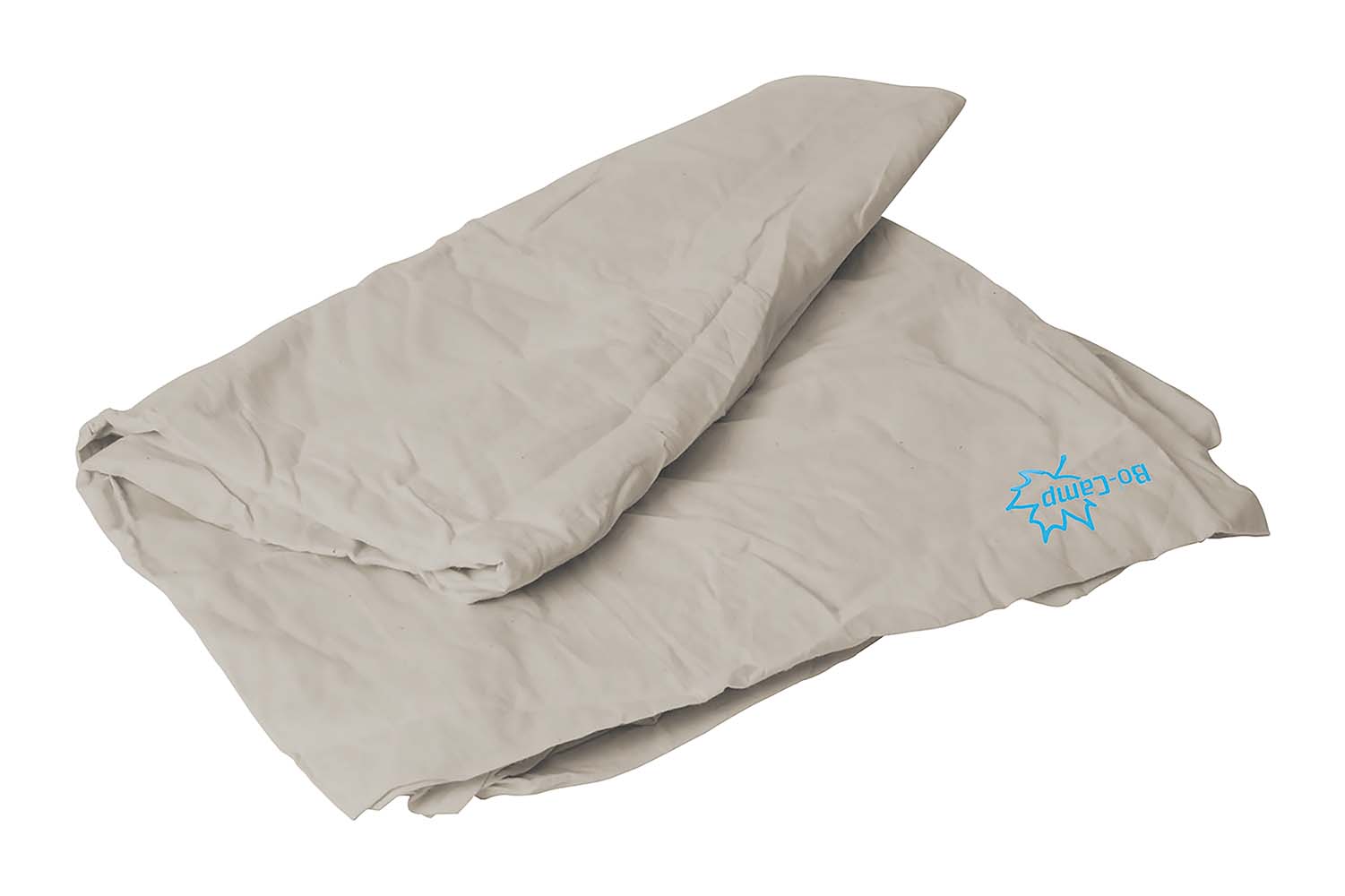 3605790 A comfortable sleeping bag sheet. This straight model sleeping bag sheet is made from soft polycotton and has an extra sturdy instep. Supplied in a case.