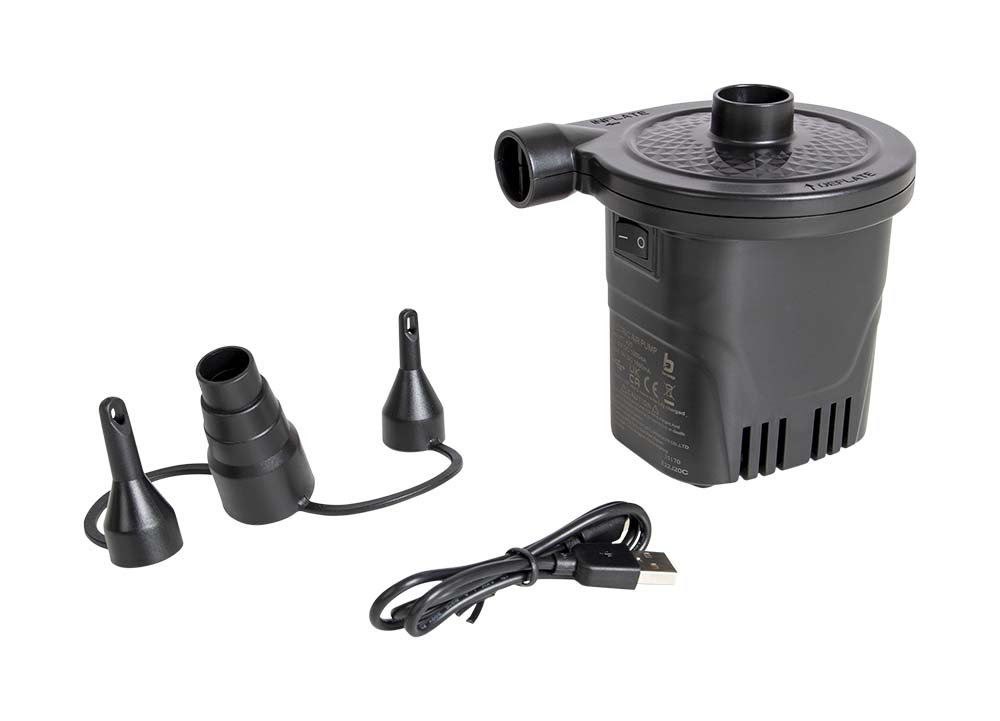 Bo-Camp - Elektrische pomp - Oplaadbaar - USB - 250 ltr/min