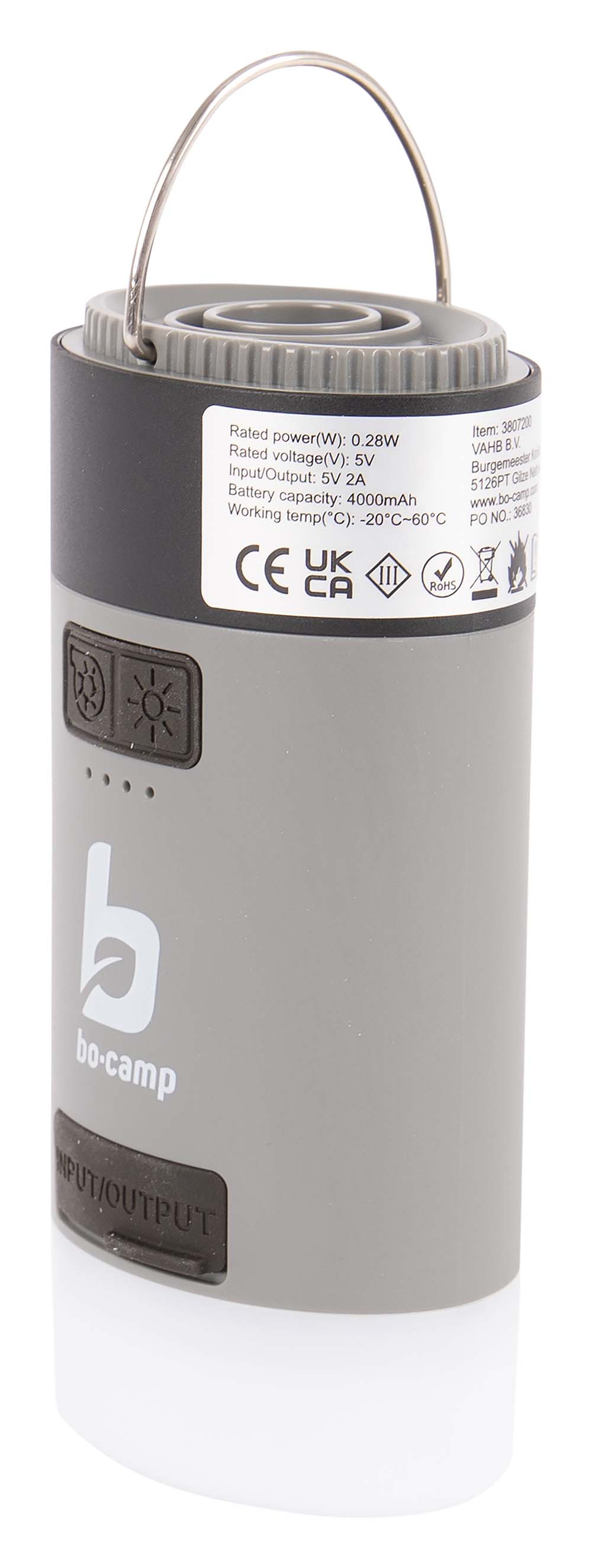 Bo-Camp - Pump - Lamp - Power bank - Solar - Rechargeable - 180 Lumen detail 3