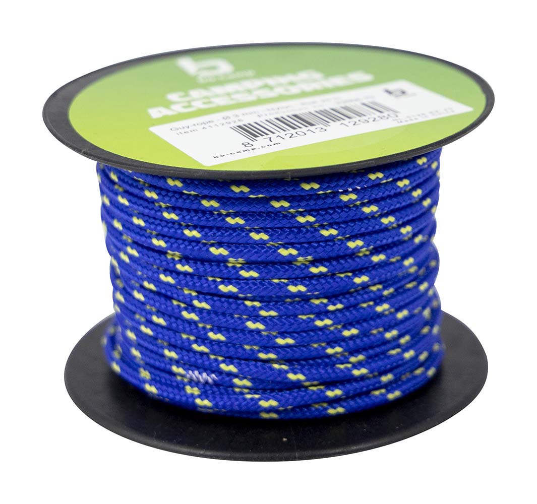 4112928 "Cord rope of 20 meters on a role. This cord is made of strong durable nylon, doesn't shrink or stretch under the influence of rain and/or sun"