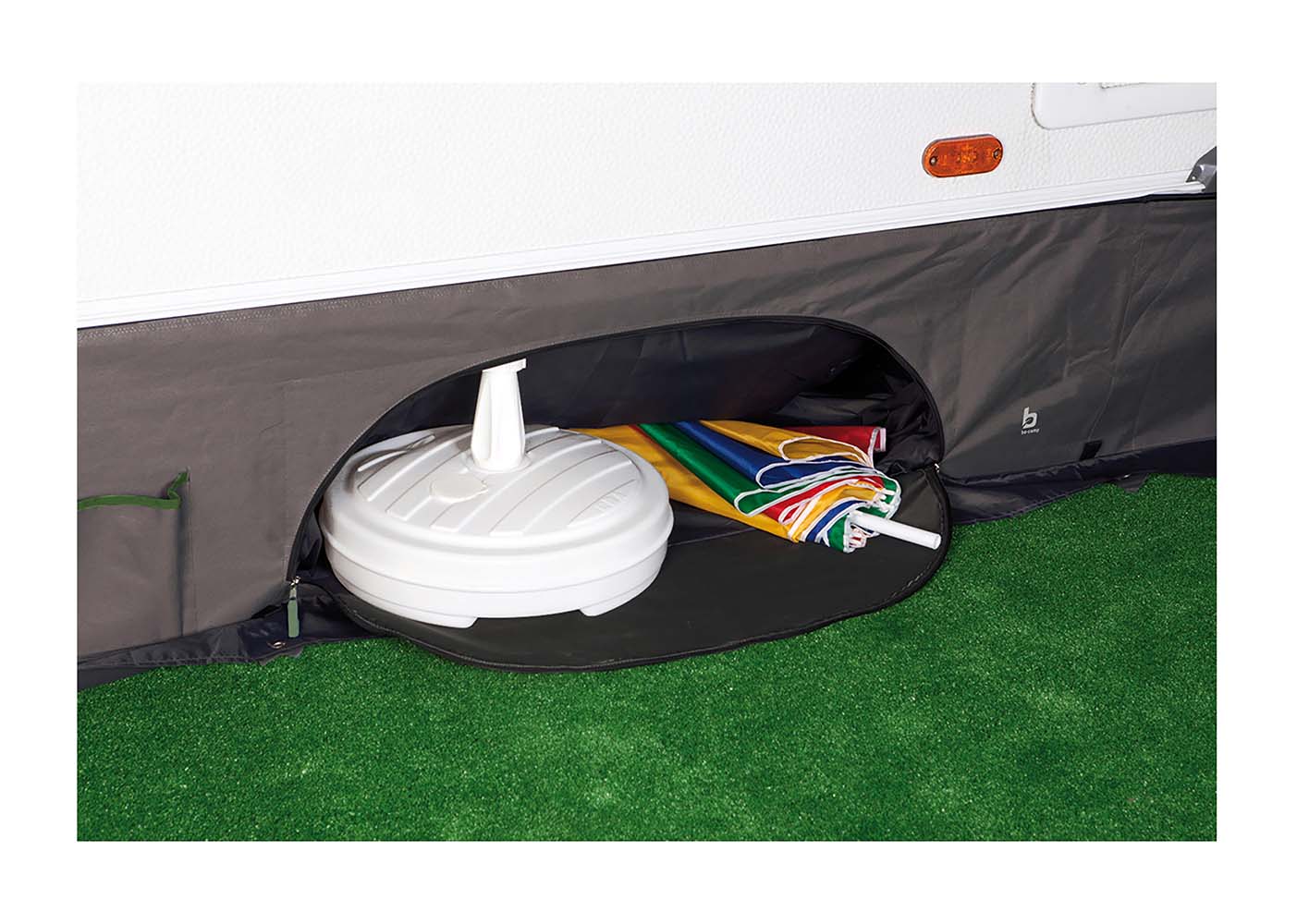 Bo-Camp - Caravan draught excluder - Universal deluxe - With storage compartment detail 2