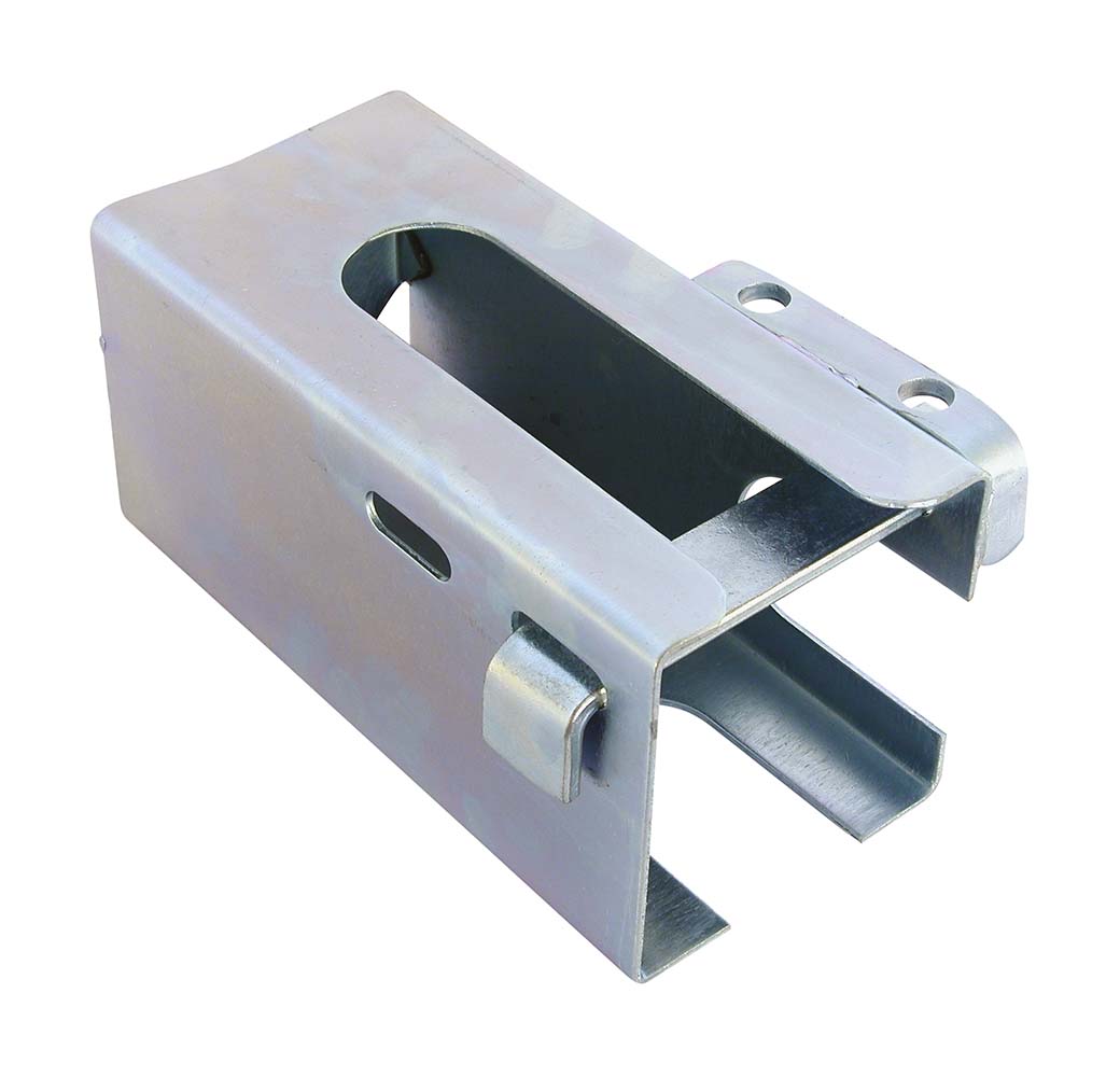 5110230 A draw bar lock box model. The lock is made from galvanized steel. Comes without a disk lock.