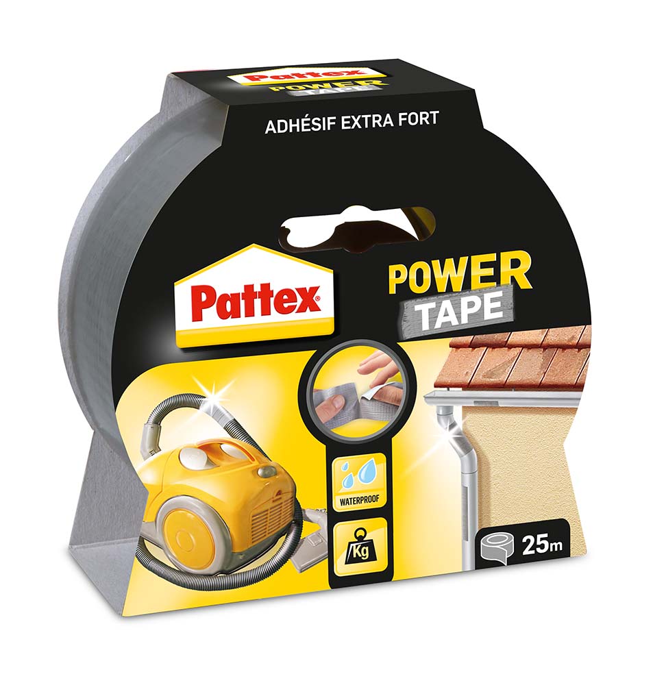 Pattex - Power tape - Waterbestendig - 25 Meter - Grijs
