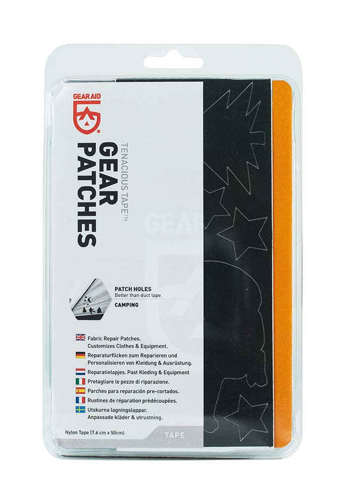 5713055 A set with various repair patches. These patches all have camping or animal related forms for an extra fun repair. Ideal for repairing clothes, tents or other surfaces. The repair patches are self-adhesive and easy to apply.