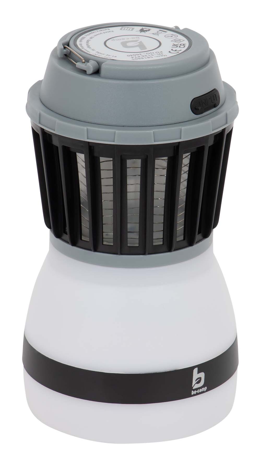 5818805 A multifunctional table lantern with insect lamp. This lantern is rainproof. It can be used in 3 modes (20%, 50% and 100%) and is adjustable in 2 different heights (11 & 17 cm). Furthermore, it comes with a Micro-USB cable.