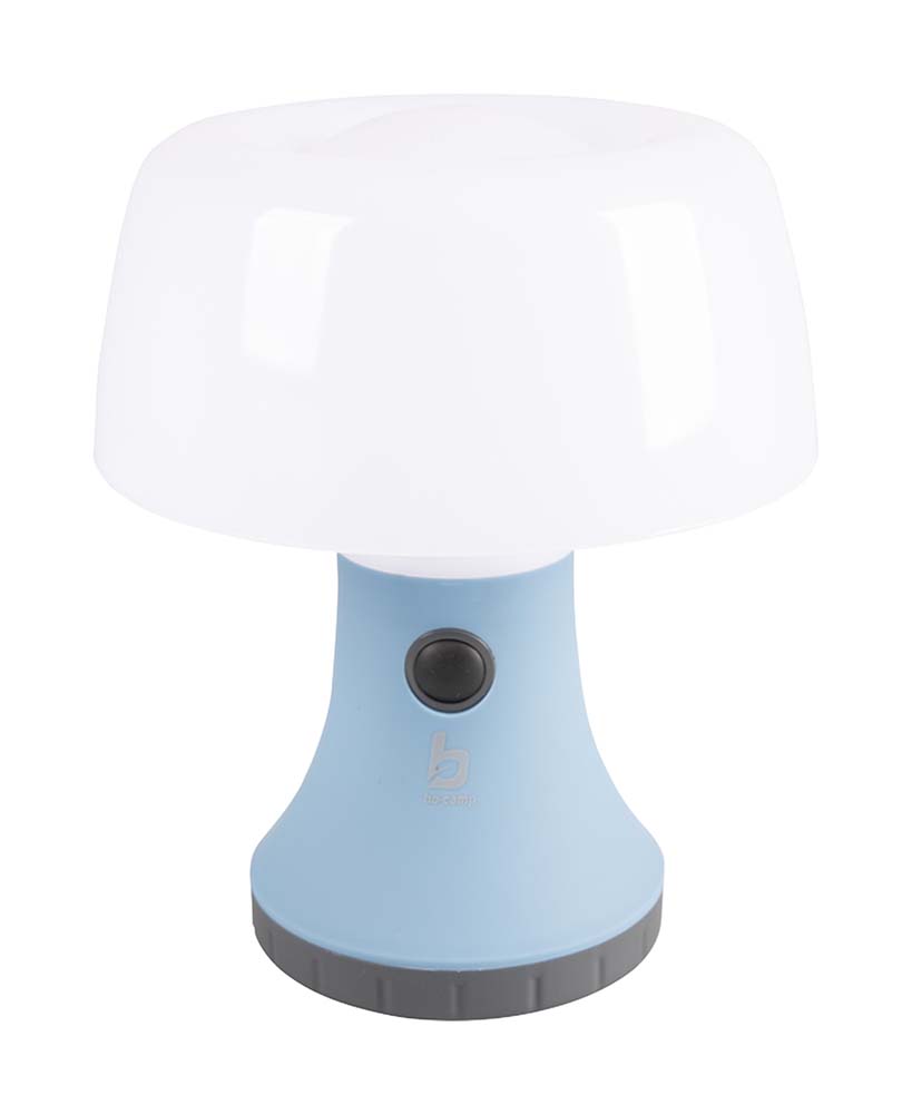 5818902 "Een klassieke en stijlvolle tafellamp. Verzorgt een prettig licht door high power LED's met een warme lichtkleur en de witte matte kap. De lamp is te gebruiken in drie lichtstanden: 30%, 60% en 100%. Voorzien van een stroeve rubberised behuizing voor meer grip. Werkt op 4x AA batterijen (niet inbegrepen)."