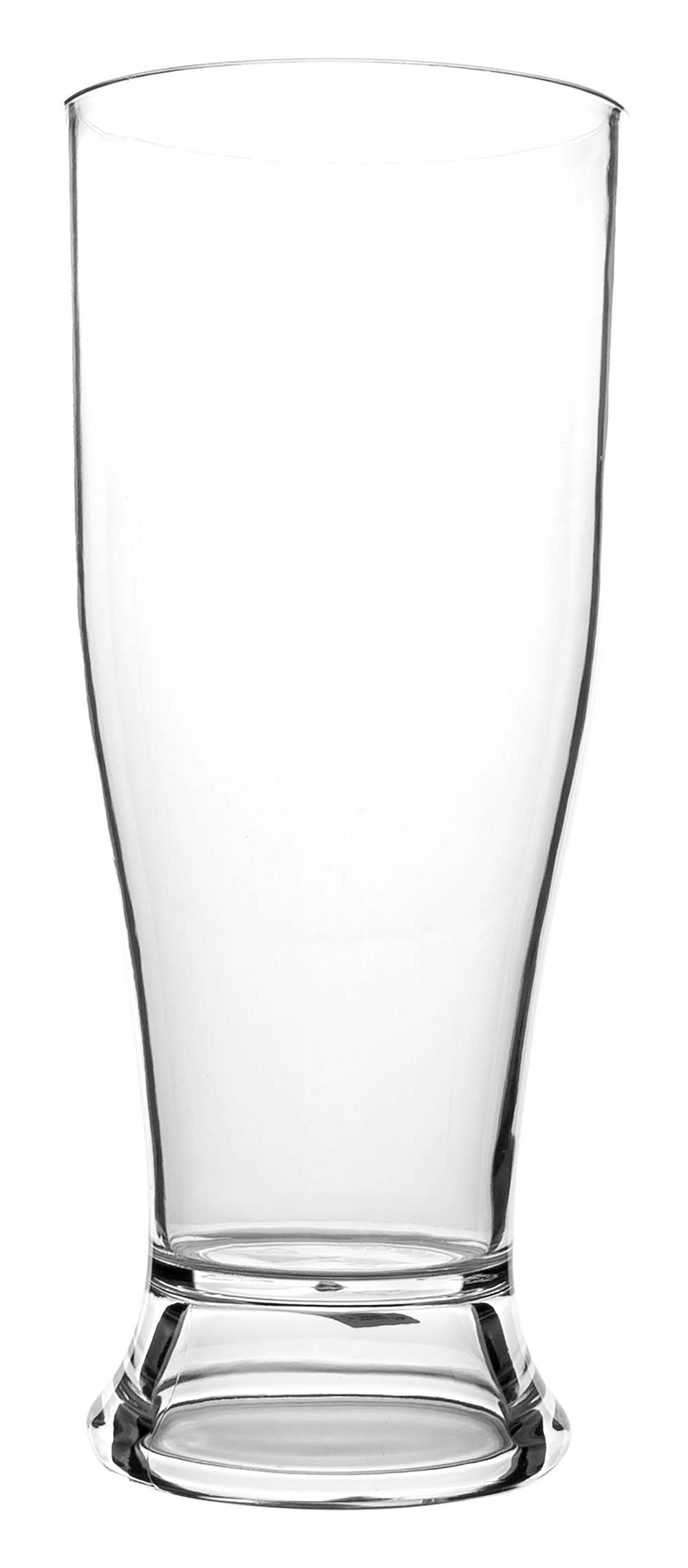 6101378 An extra sturdy beer glass. Made of 100% polycarbonate. This makes the glasses almost unbreakable, light weight and scratch proof. This glass is also dishwasher safe.