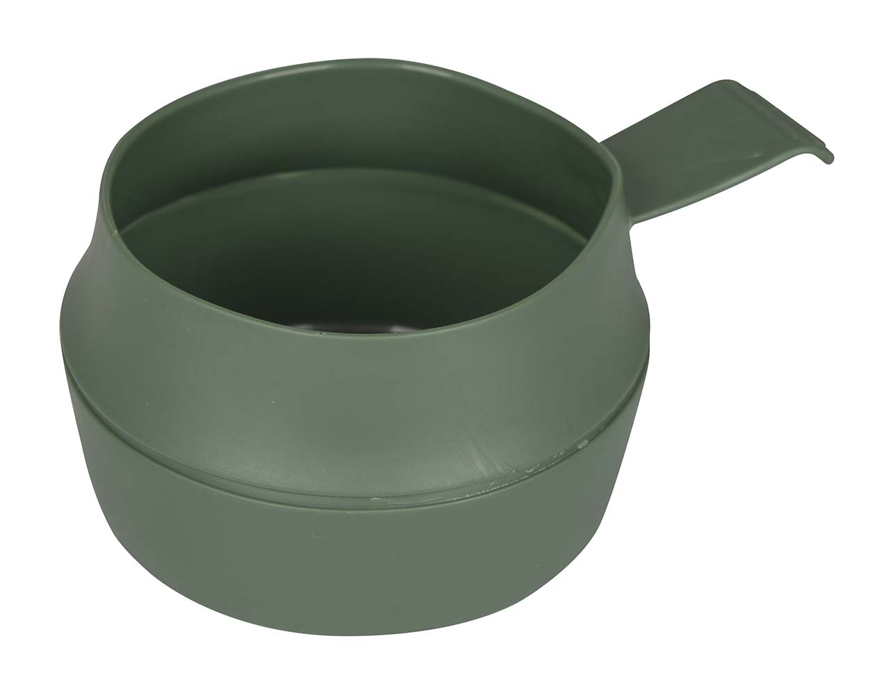 6101630 A compact foldingscissor. This bowl can be folded up and easily stored. This makes it ideal when hiking, backpacking or camping. This cup is also known for its use in the military.