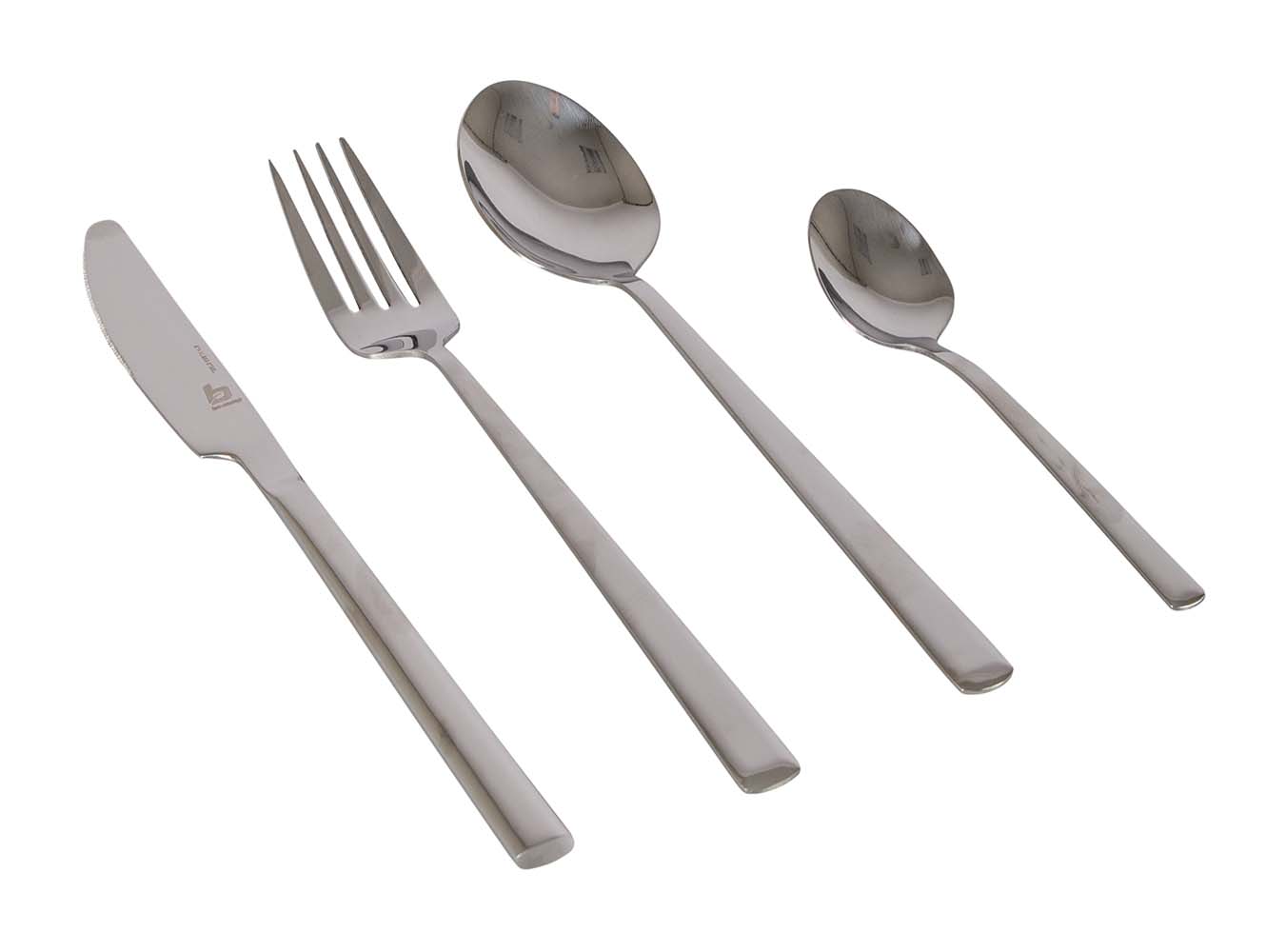 6102157 A stylish 16-piece set of cutlery suitable for 4 persons. Made of strong stainless steel and is dishwasher safe. In addition, the handle lies comfortably in the hand. Gives your set table an elegant look.