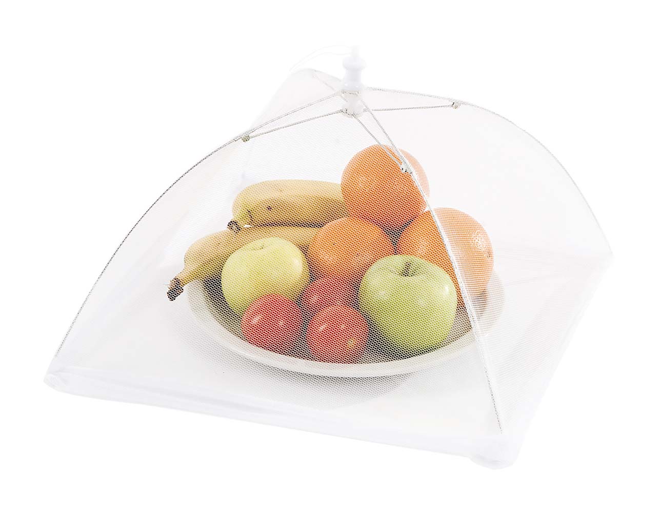 6301555 A collapsible fly screen for food. Protects food from flies or other insects.
