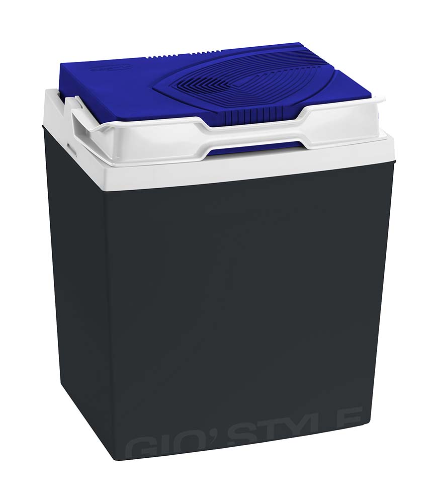 6702822 Double electric cool box: 230V AC for the home and 12V DC for the car.The ideal companion for your weekends at the beach, camping or car trips with the family. It is easy to carry thanks to its ergonomic handle and fits easily into the boot of the car. The cooler has 2 cords: one for standard sockets and one for cigarette lighter sockets in cars. It cools down to 18°C below the ambient temperature. It has high-density polystyrene foam for good insulation.A spacious and luxurious thermo electric cooler. Cools up to 18 degrees below ambient temperature, thanks in part to the highly insulating EPS insulation. Offers space for 0.5 liter, 1.5 liter. The Shiver 30 is also suitable for 2 liter bottles. Has a 12 Volt and a 230 Volt connection. Energy class A+++.
