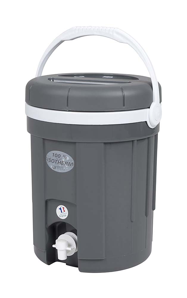 EDA - Water-/Sapcontainer - Met kraan - Grijs - 8 Liter