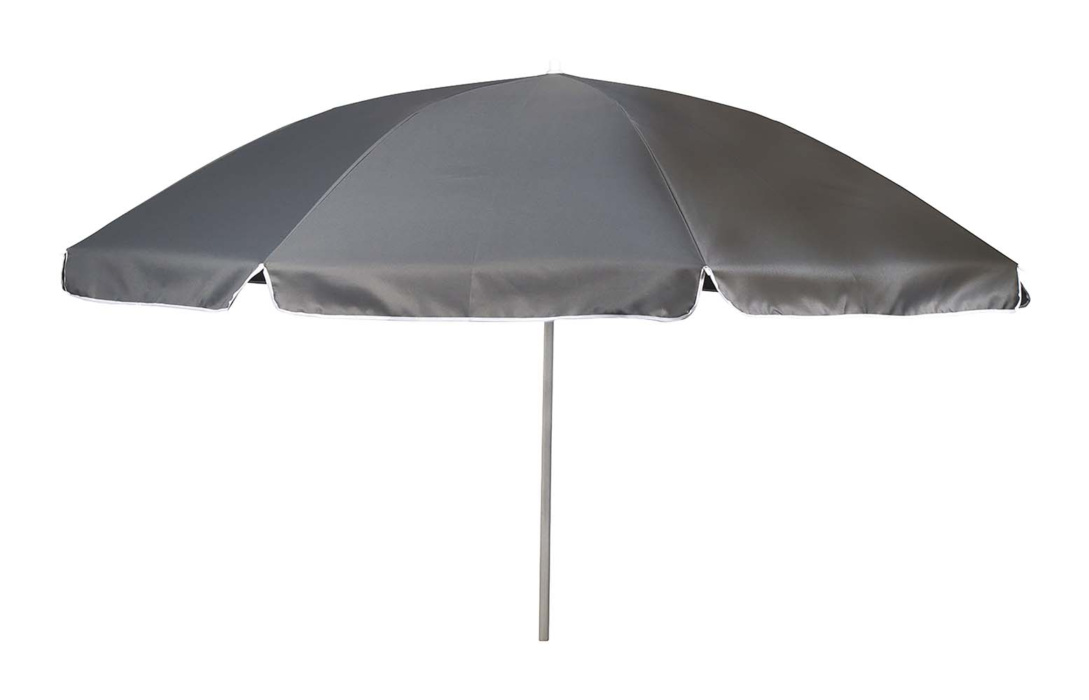 7267232 Een stijlvolle en stevige parasol met stalen frame. Het 160 gr/m² polyester doek biedt bescherming tegen schadelijke zonnestraling. De steel is deelbaar, in hoogte verstelbaar en voorzien van een knikarm zodat het doek richting de zon kan worden gebogen. Gemakkelijk mee te nemen (Ø15x100 cm). De steel van de parasol heeft een diameter van 32 millimeter.