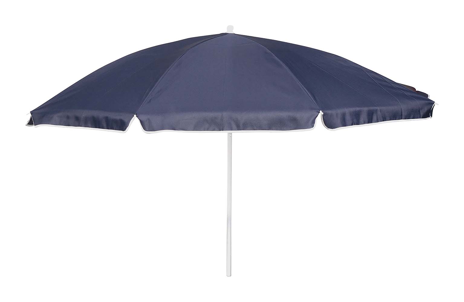 7267252 A stylish and sturdy parasol with steel frame. Provides protection against harmful solar radiation. The stem has a folding arm so the fabric can be turned towards the sun. The parasol stem has a diameter of 25 millimeters.