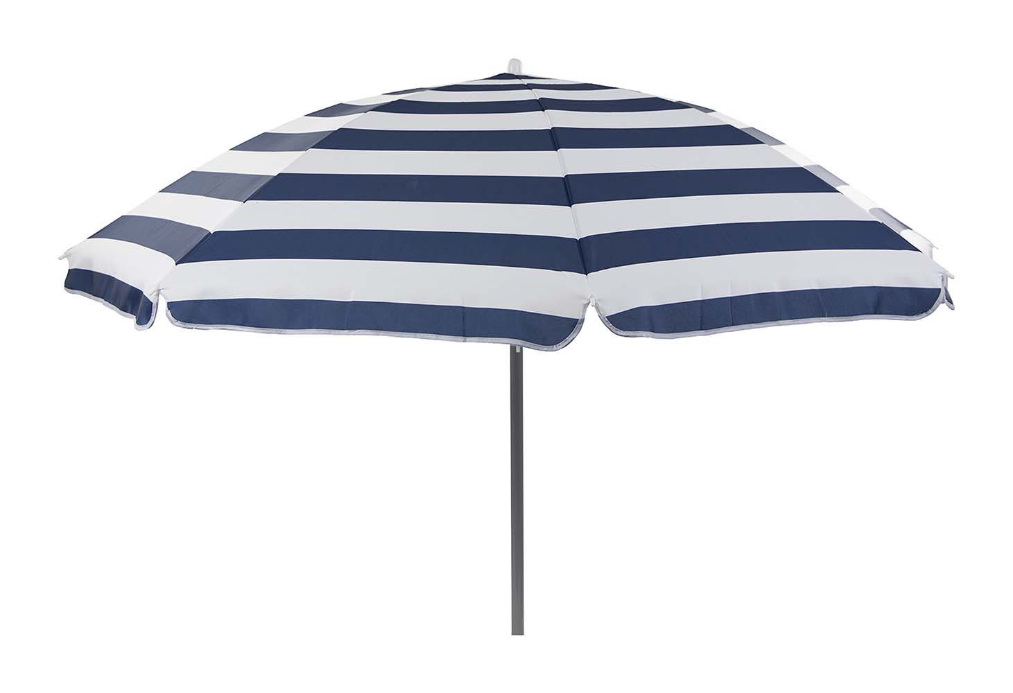 7267263 A beautiful parasol with steel frame. Offers protection from harmful sun rays, has a UV resistant interior (UPF50). The pole of the parasol has a diameter of 25 millimeters.