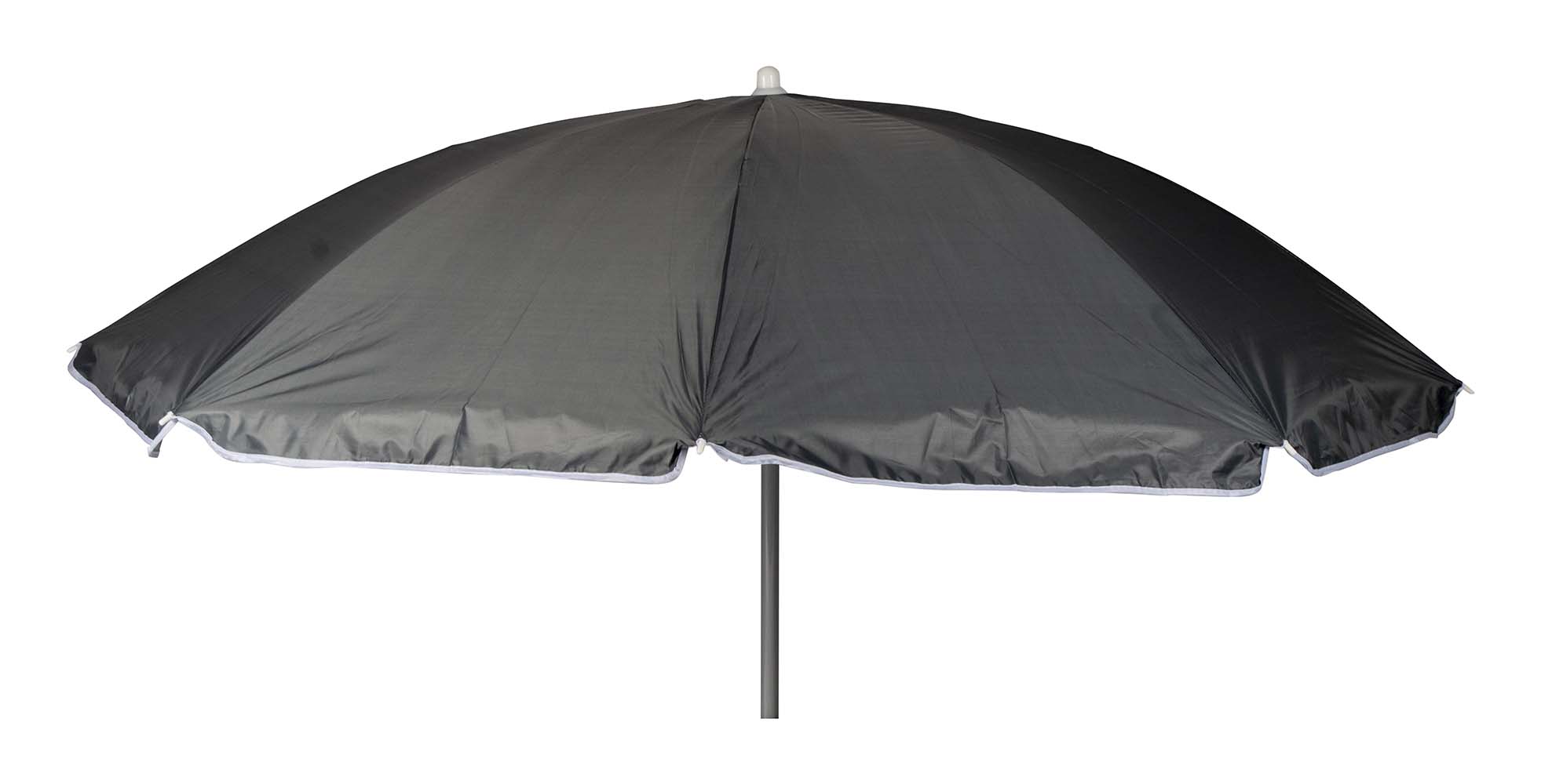 7267266 Een mooie parasol met stalen frame. Biedt bescherming biedt tegen schadelijke zonnestraling, beschikt over een UV werende binnenkant (UPF50). De steel van de parasol heeft een diameter van 25 millimeter.