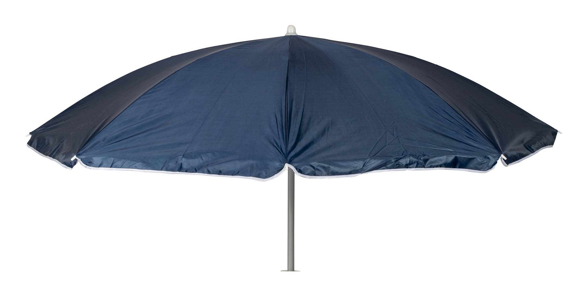 7267267 Een mooie parasol met stalen frame. Biedt bescherming biedt tegen schadelijke zonnestraling, beschikt over een UV werende binnenkant (UPF50). De steel van de parasol heeft een diameter van 25 millimeter.