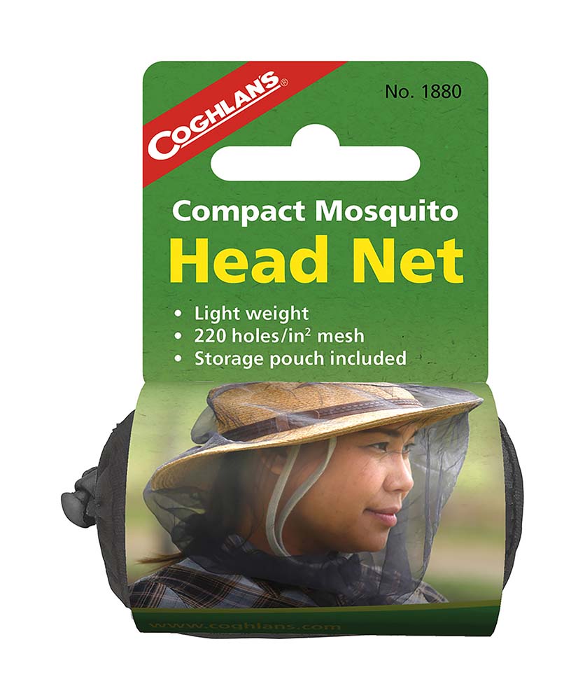 7691880 A mosquito/midge net for over headgear. Prevents insects from buzzing in your ears or stinging your face. Most convenient during a long stay in nature or in other areas with many insects. To be placed over the desired headgear and designed to be put on as desired. In various colours, supplied in its own handy storage bag.