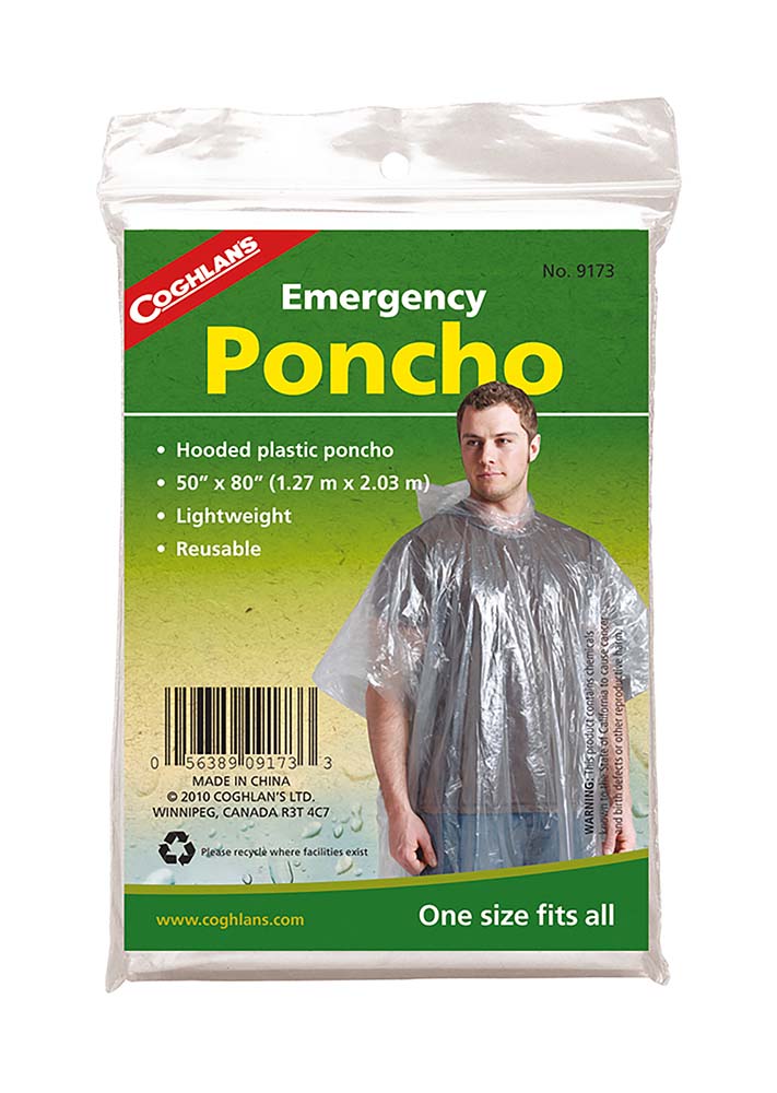 7699173 Lightweight and reusable poncho with hood. Very compact to carry, prepares you for unexpected situations. Universal size.