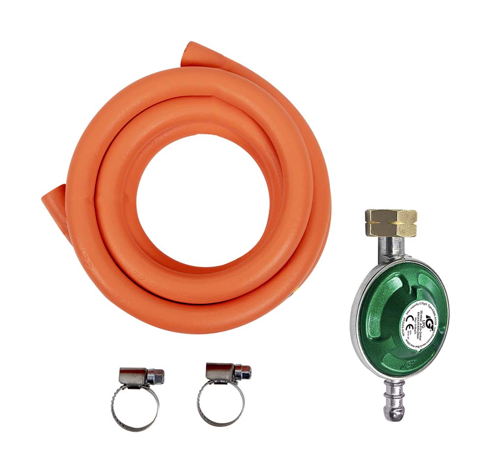 8420753 Bo-Camp - Gas connection kit - Pressure regulator - Universal - Hose + clamp