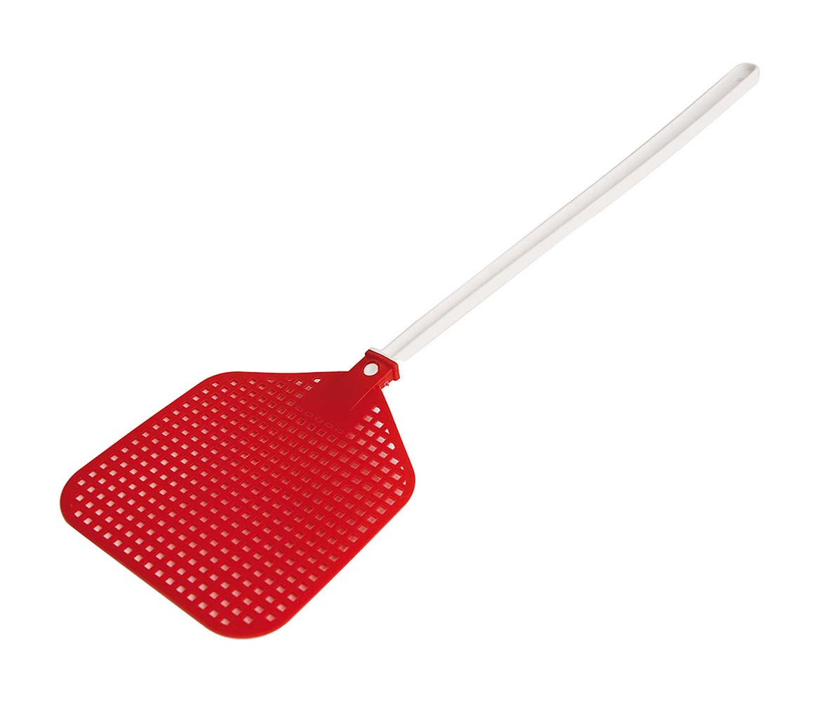9388076 A compact flyswatter. Suitable to swap annoying insects such as flies, wasps or mosquitoes.