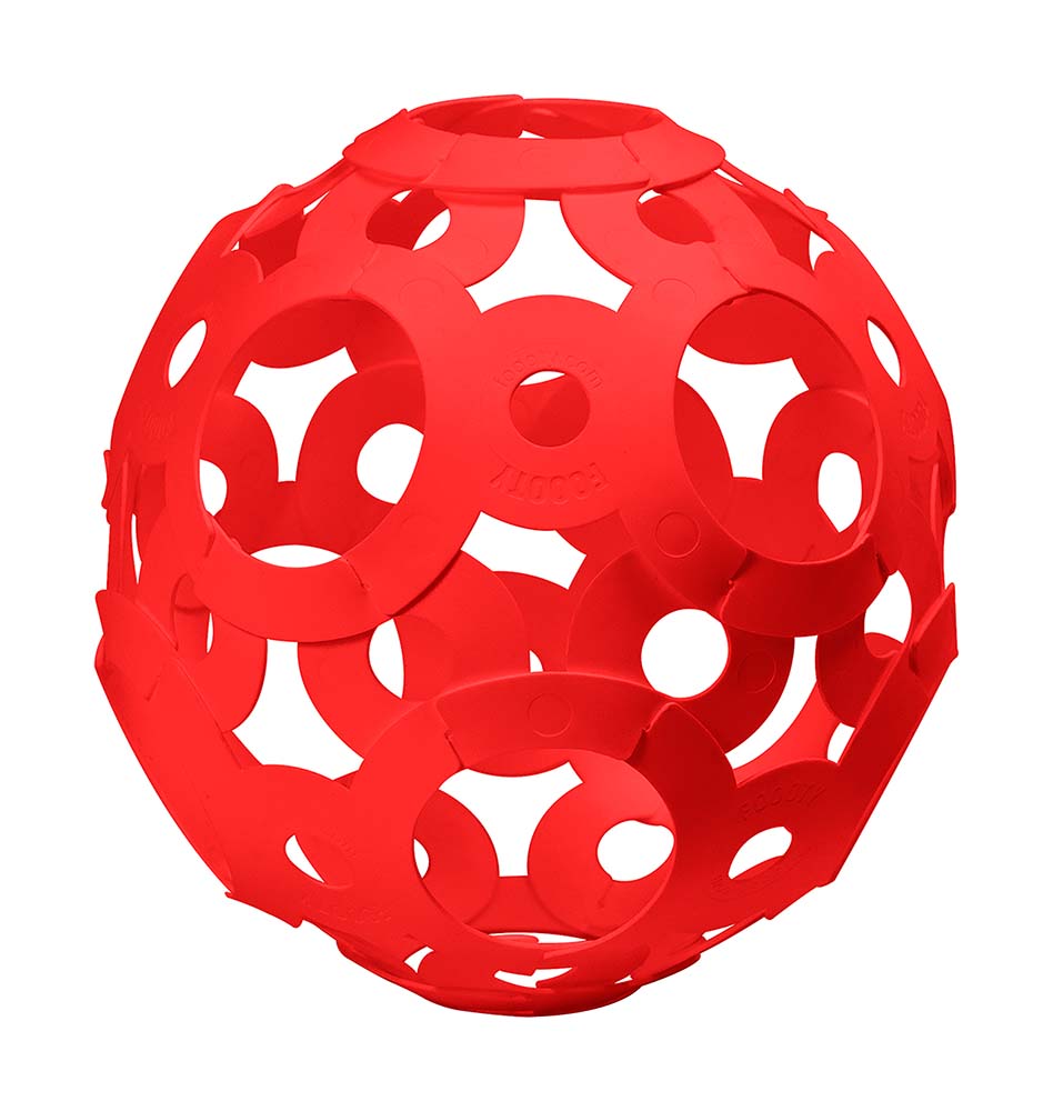 Foooty - travel ball - Red detail 2
